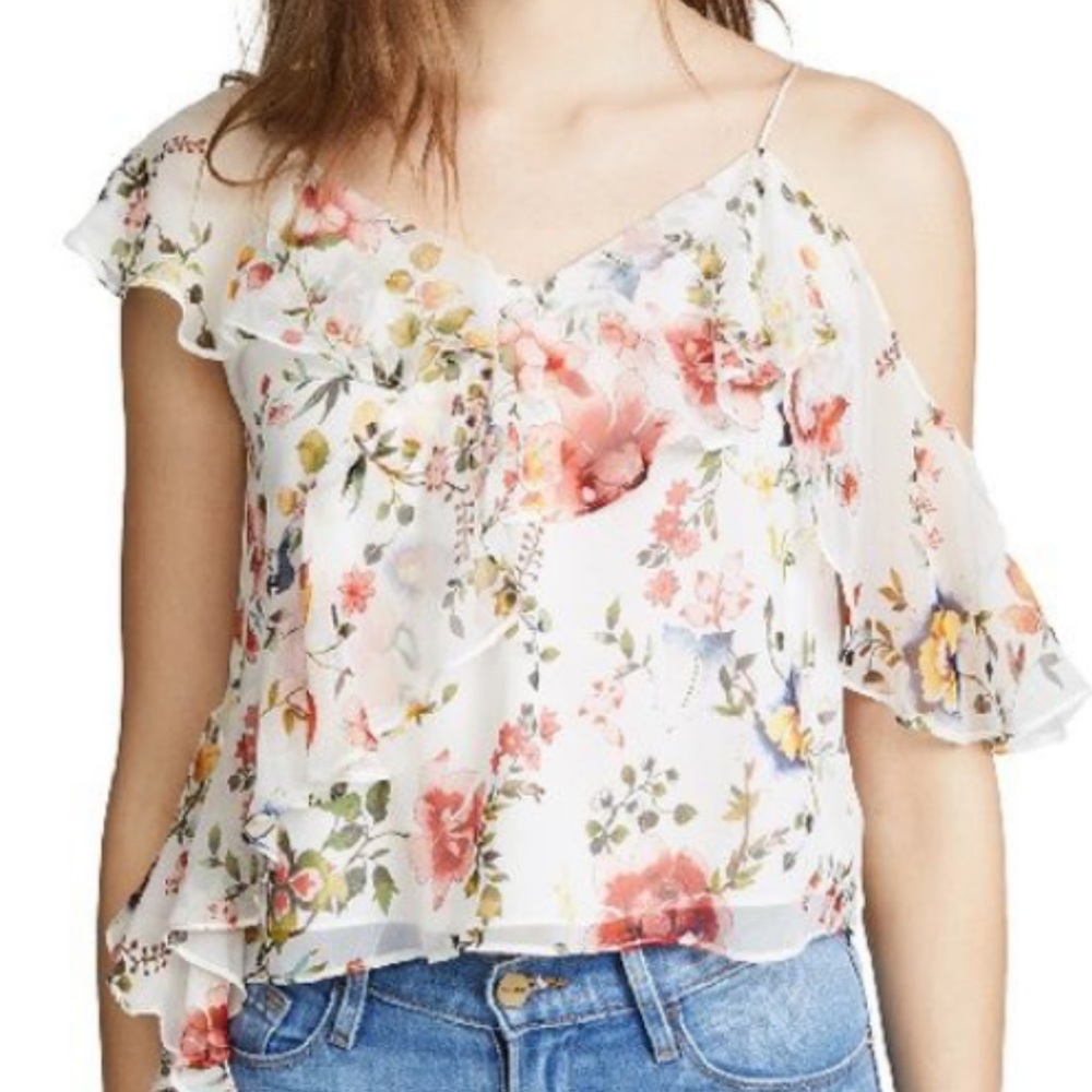 Alice + Olivia silk top